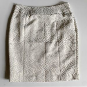 LOFT NWT Textured Shimmer Pencil Skirt Business Office Workwear Size 8